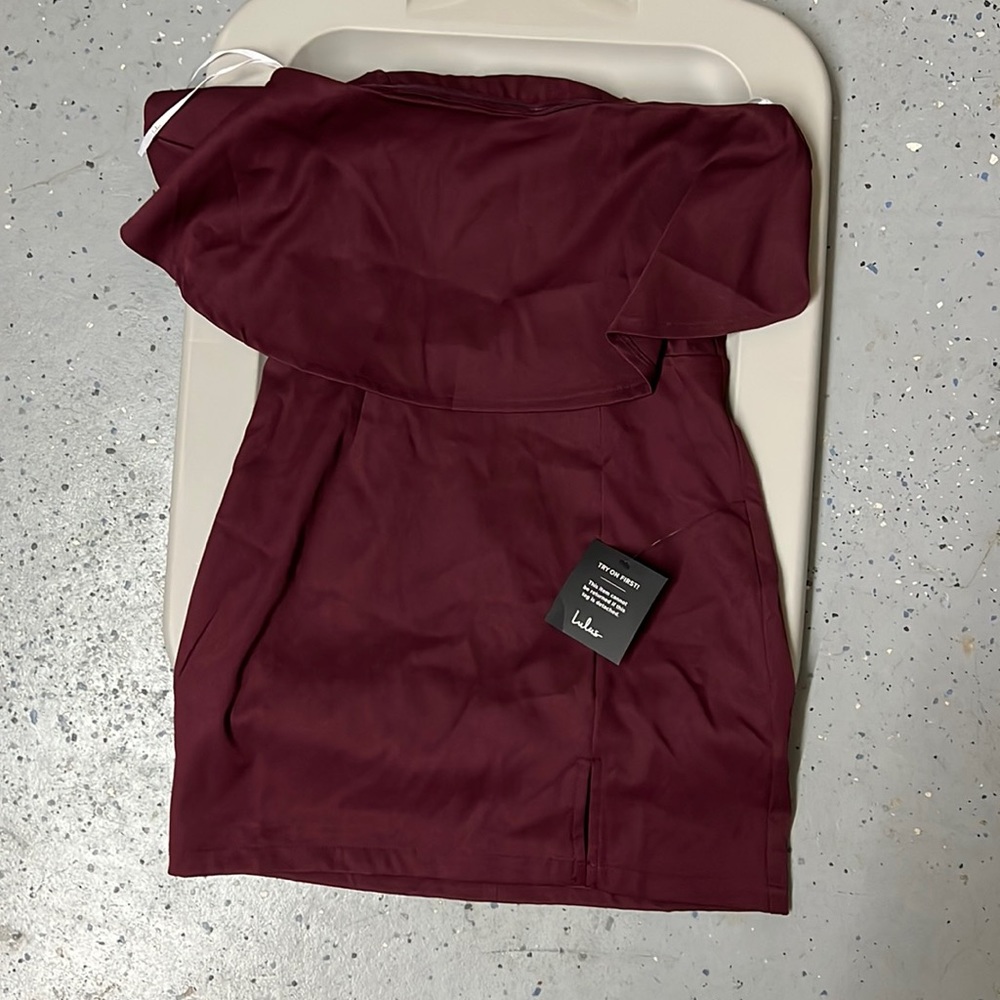Lulus maroon mini dress